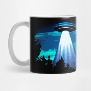 UFO Over the Woods Mug